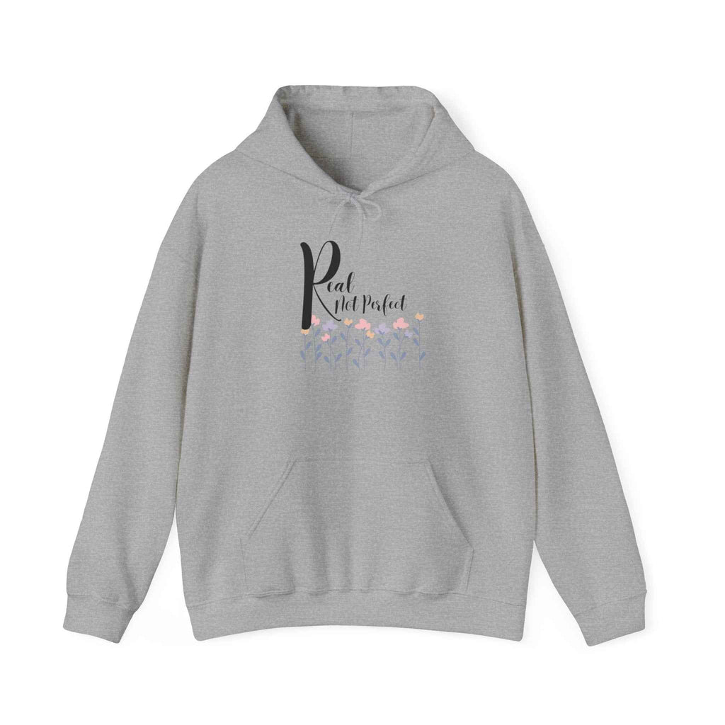 Real not Perfect: Adult Sweatshirt - Hooded Women's Top