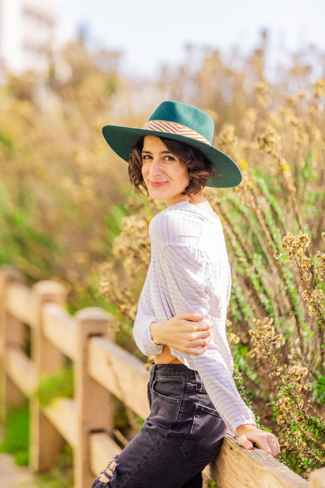 Dark Teal Western Hat