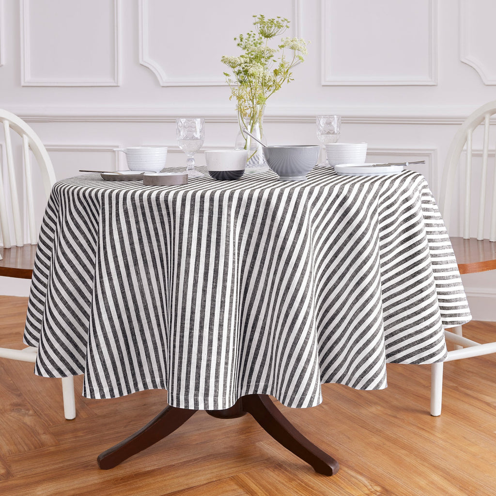 Amalfi Stripe Round Tablecloth