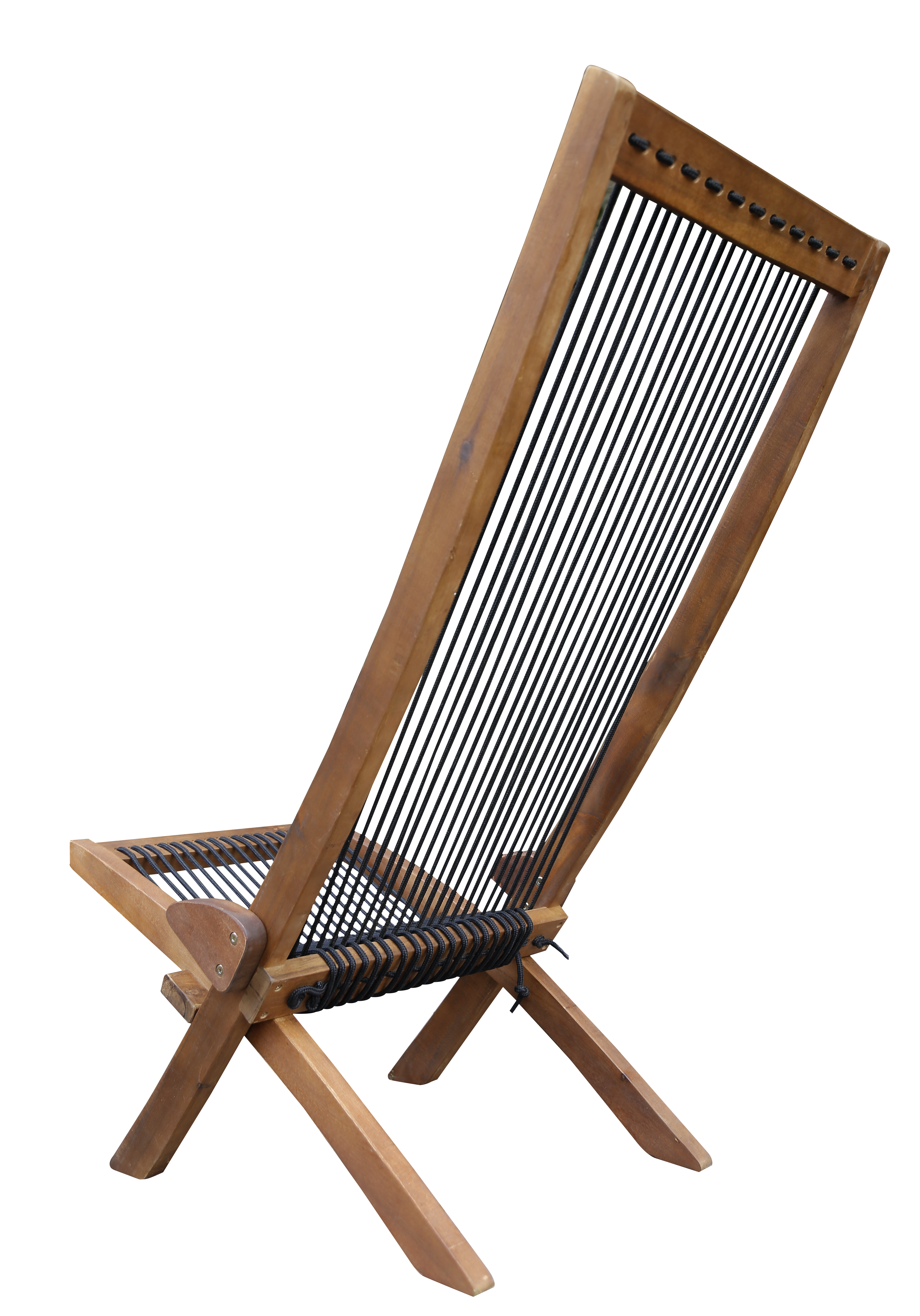 folding roping wood chair