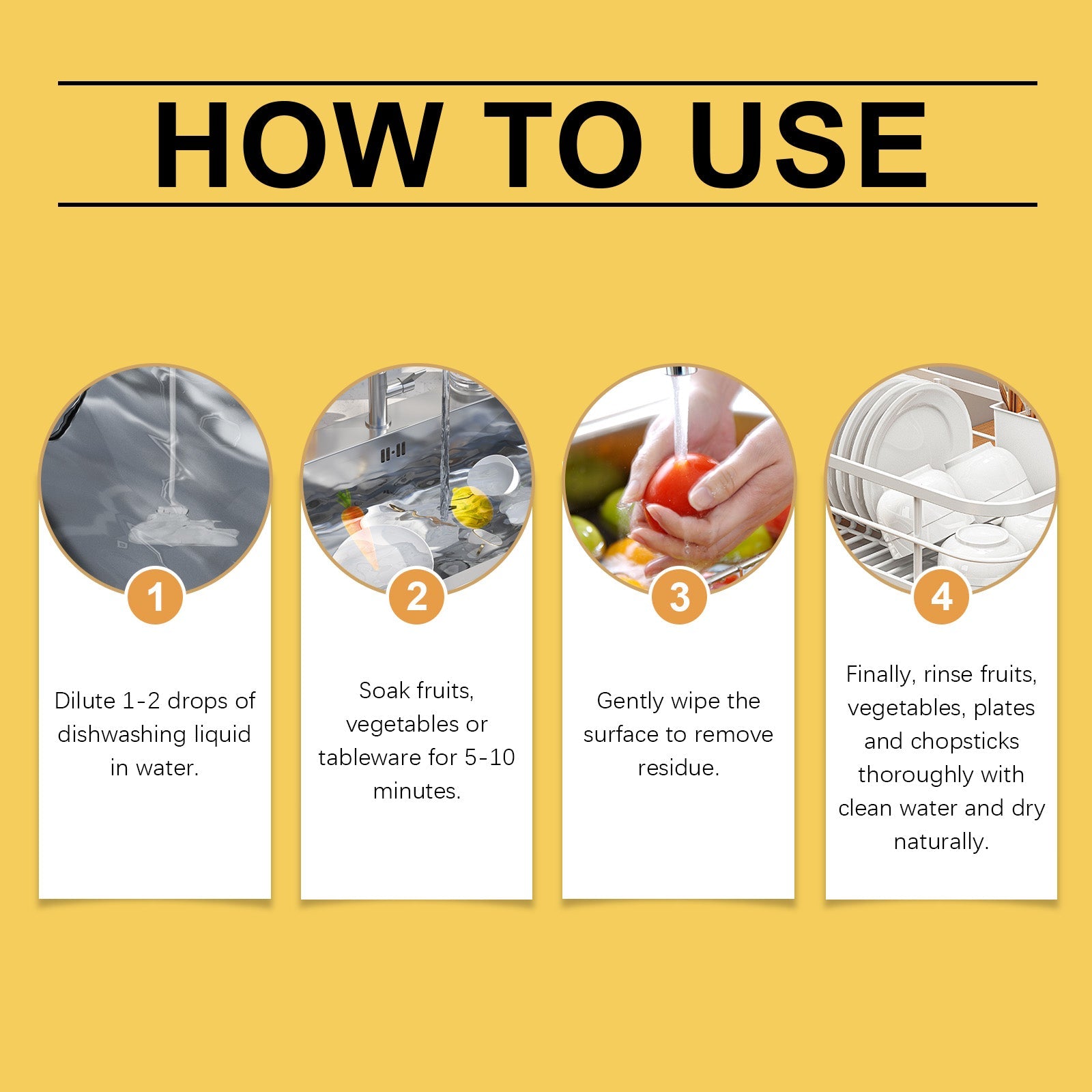 Fruit And Vegetable Cleaning Essence Mild Oil Cleaning Tableware Clean Fruit And Vegetable Multi-Functional Cleaner