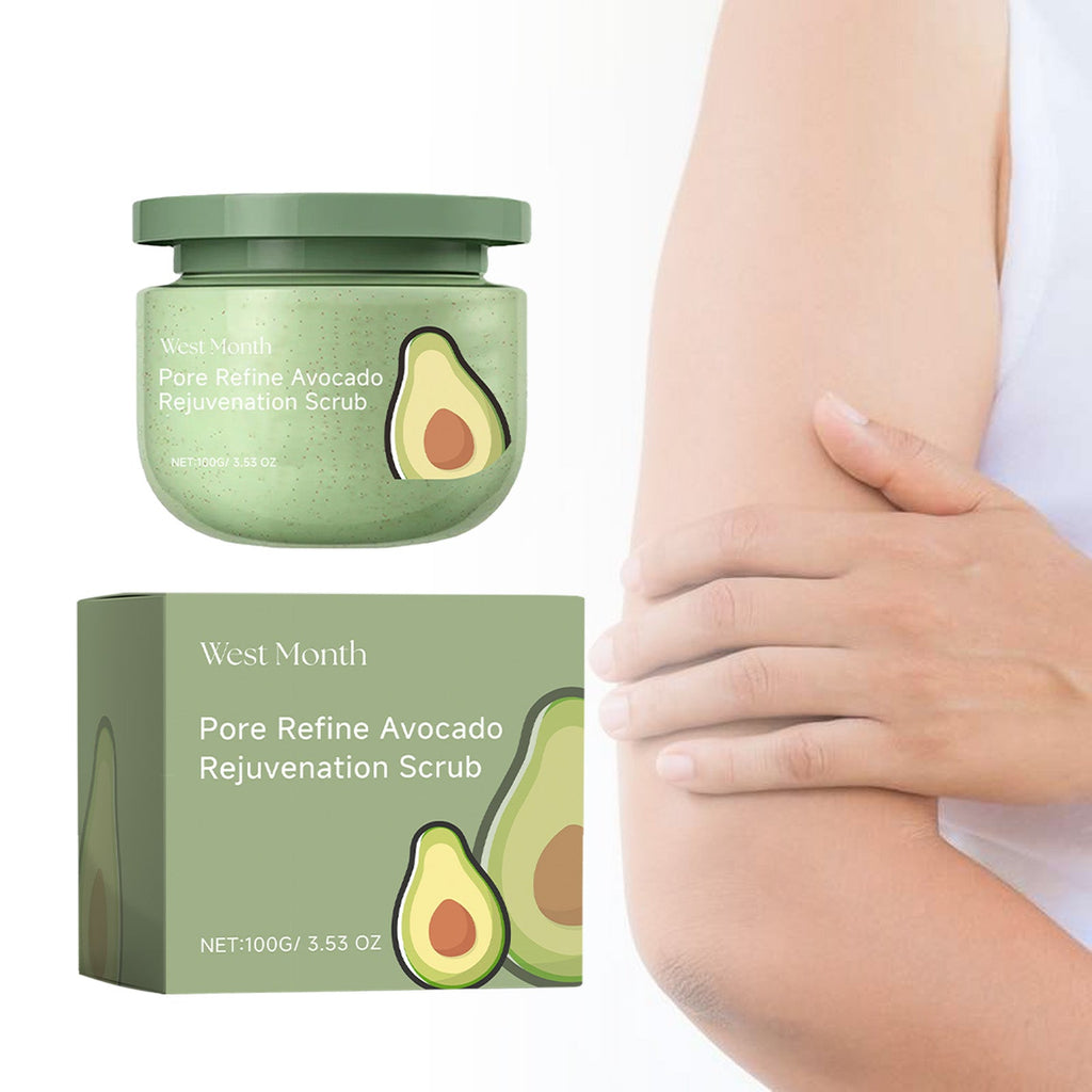 Avocado Ice Cream Scrub, Moisturizing, Hydrating, Cleansing And Exfoliating Body Scrub