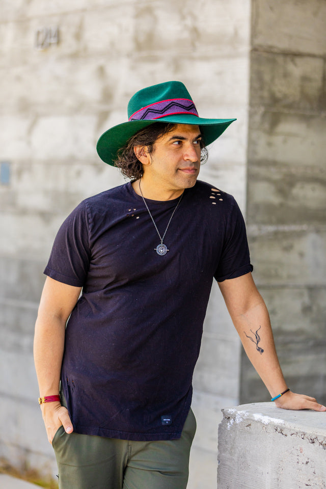 Dark Teal Western Hat