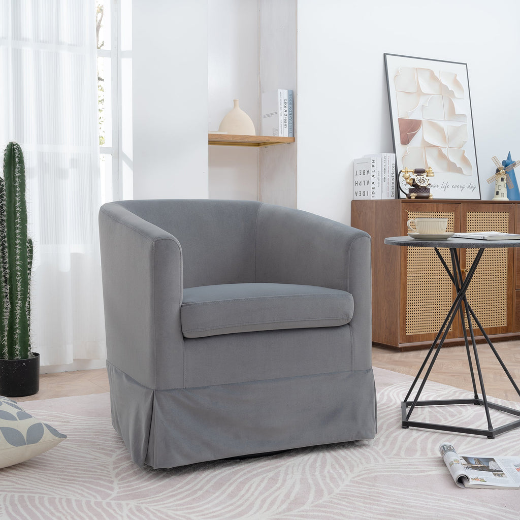 27.36" Wide Swivel Chair Gray