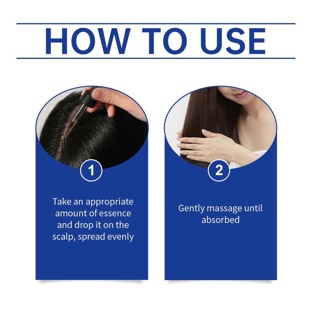 Blue Copper Peptide Hair Care Essence, Nourishes Frizzy Hair, Soft And Moisturizing Hair Care Essential Oil