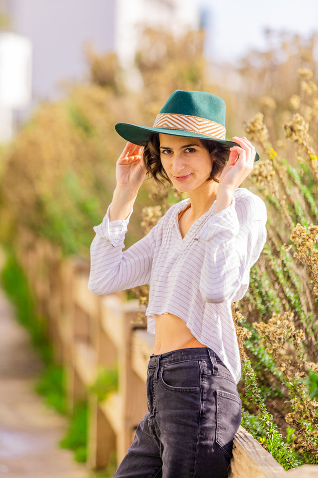 Dark Teal Western Hat