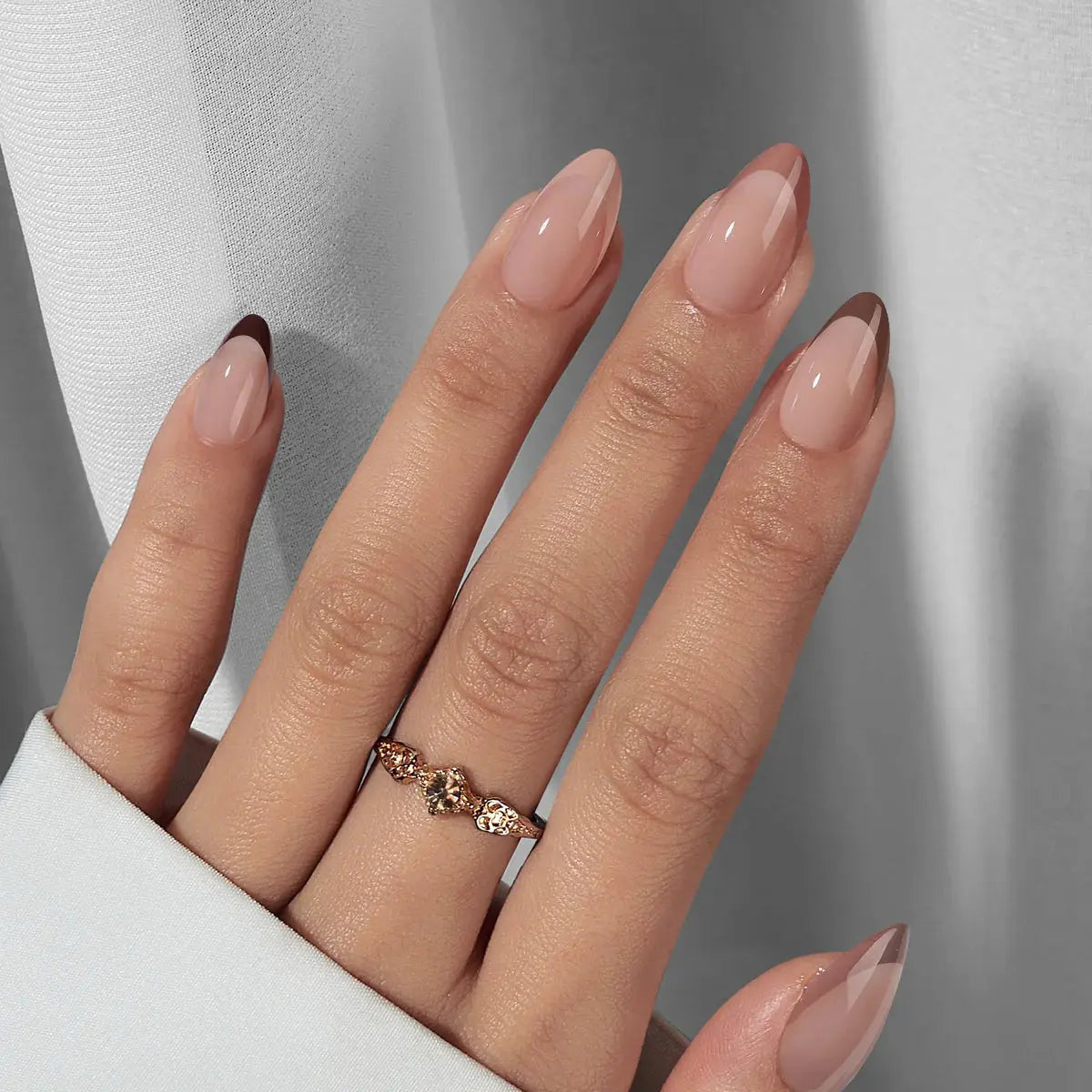 Mocha Muse Almond Nails - Press On Nails | Long Lasting & Reusable