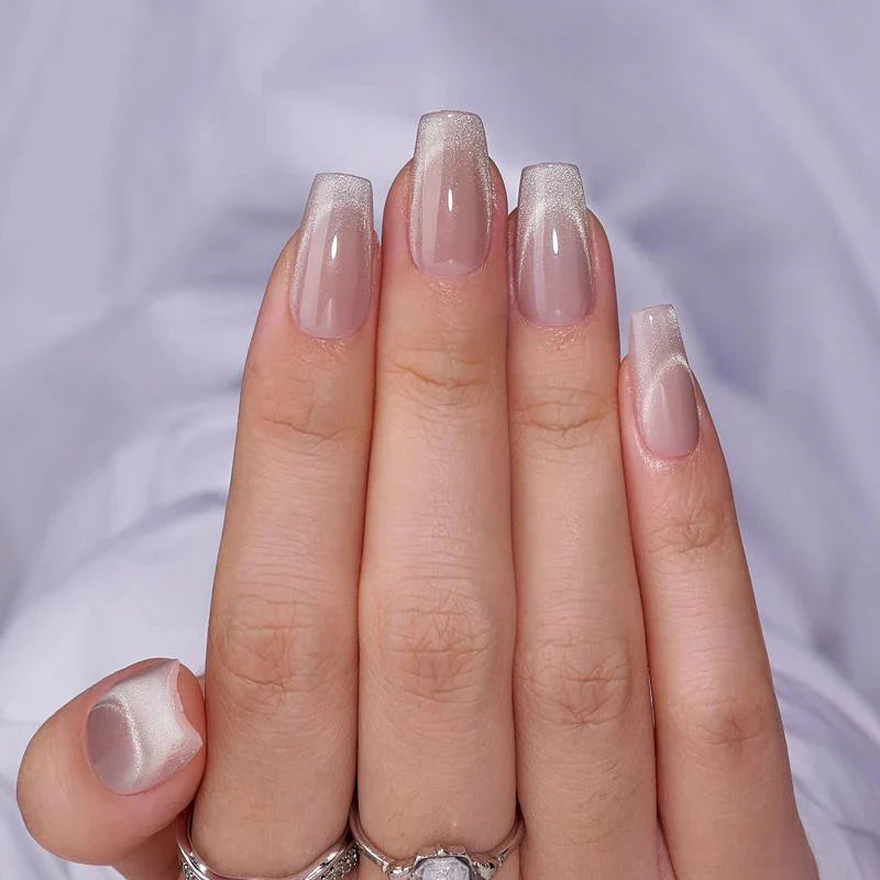 Starlight Shimmer Coffin Nails - Press On Nails