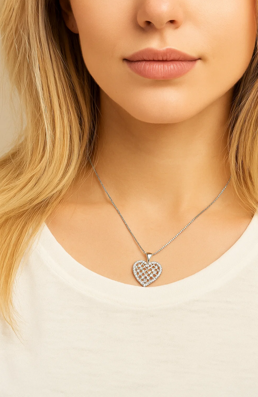 Crystal Heart Necklace