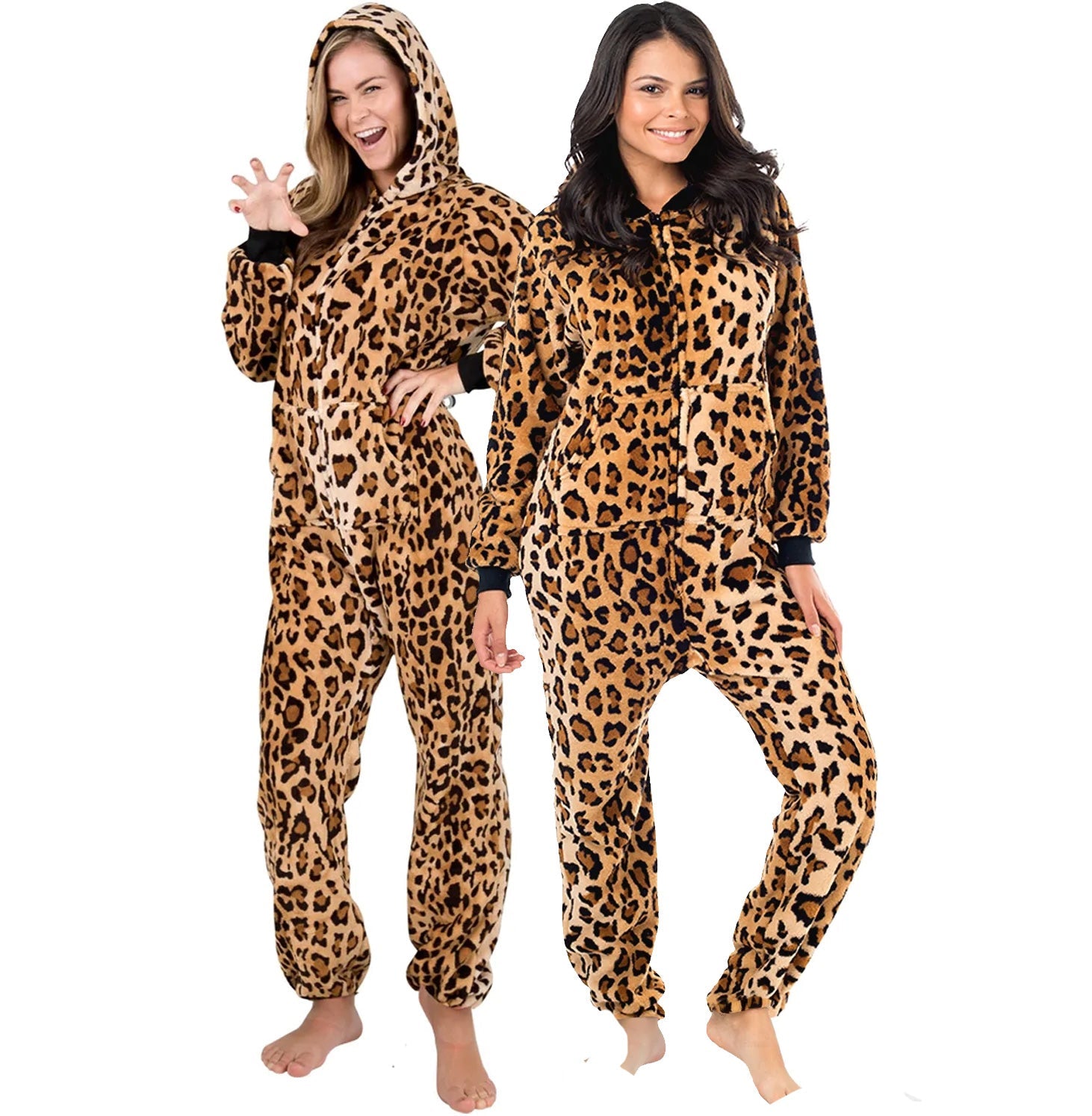 Family Matching Cheetah Spots Footless Chenille Onesie