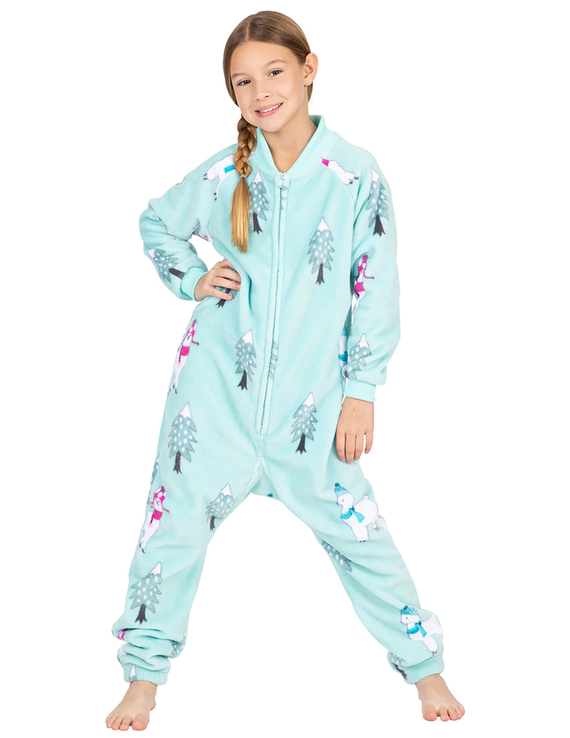 Land of Llamas Kids Footless Chenille