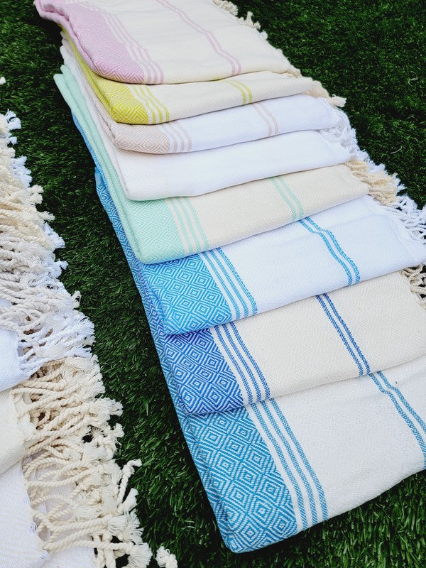 Bath / Beach Turkish Towels-Easy Carry Quick Dry T