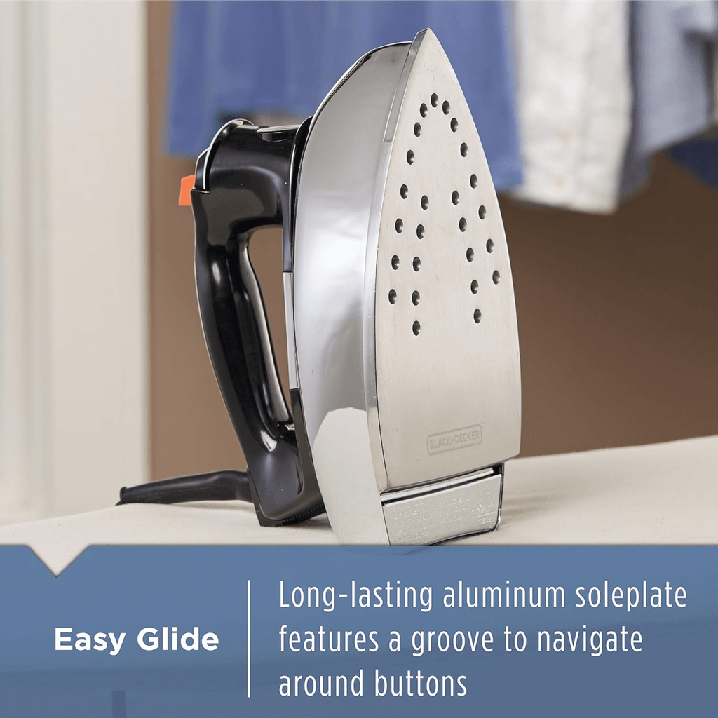 Black & Decker Classic Auto-Shutoff Iron with Aluminum Soleplate