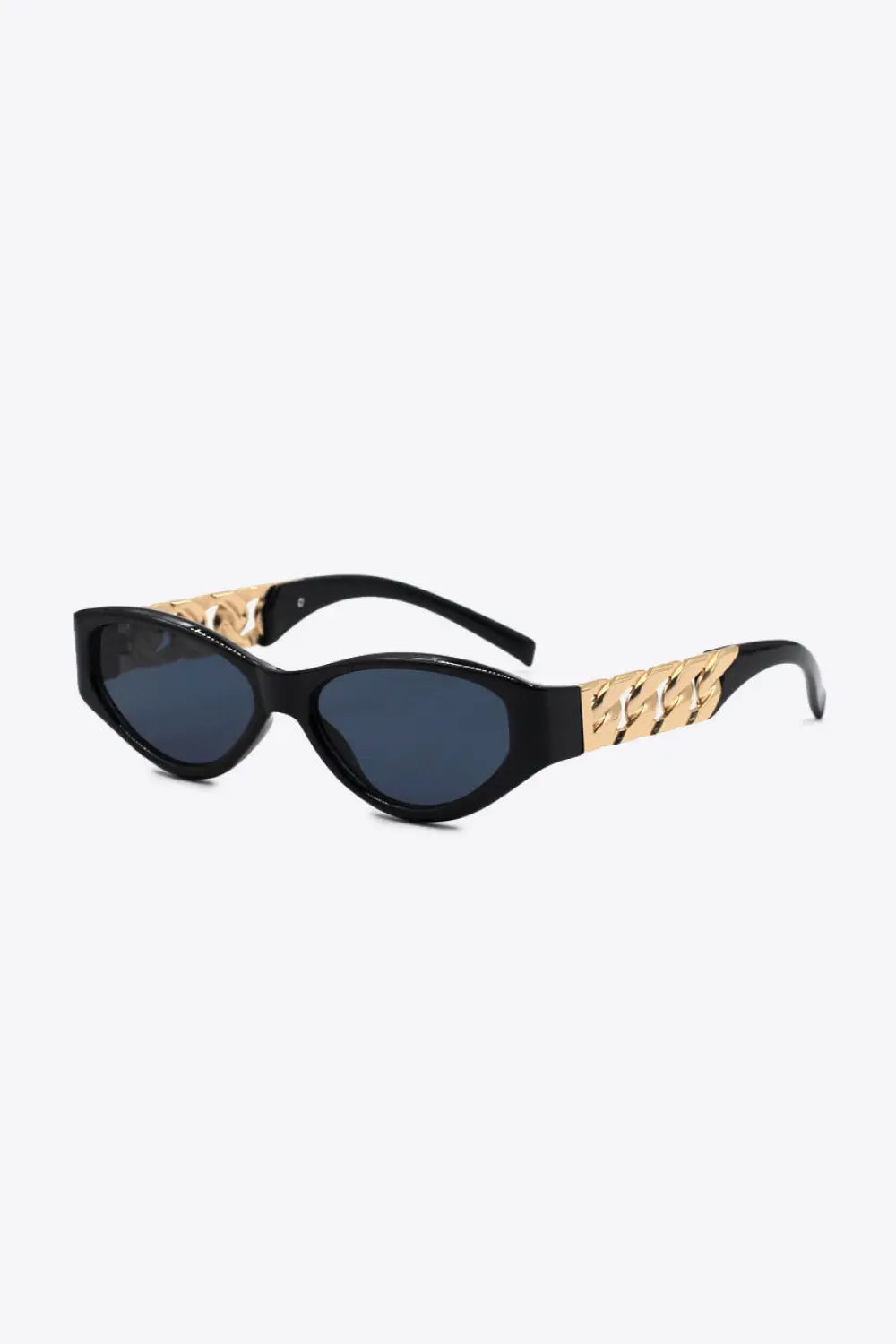 Chain Detail Cat Eye Sunglasses – UV400 Fashion Shades