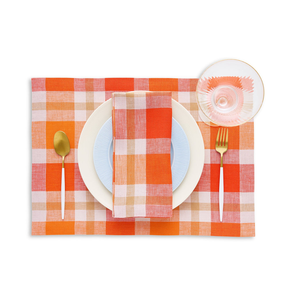 Fall Buffalo Check Placemats, Set of 4