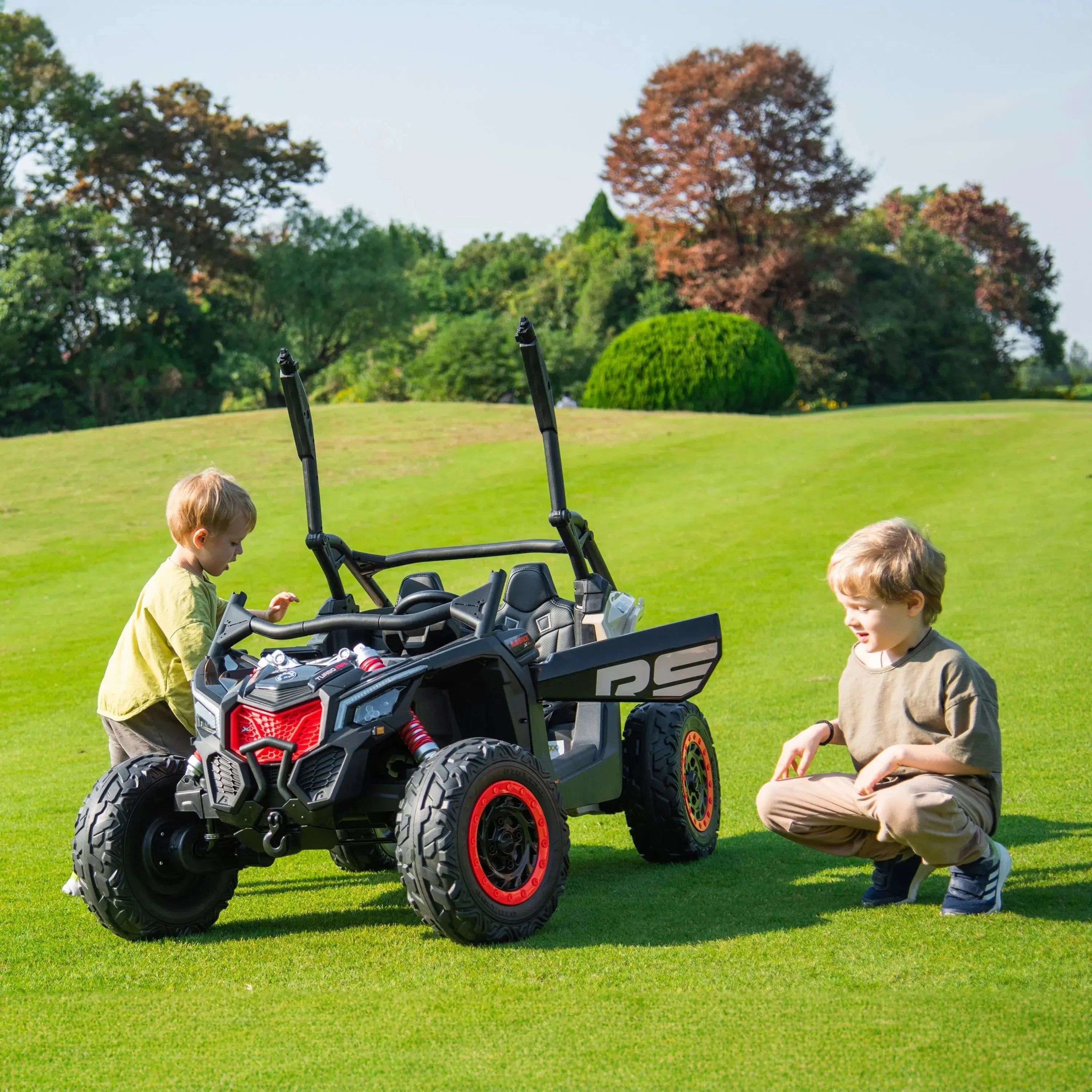 2x24V 4x4 Can-Am Maverick 2 Seater Ride on UTV for Kids
