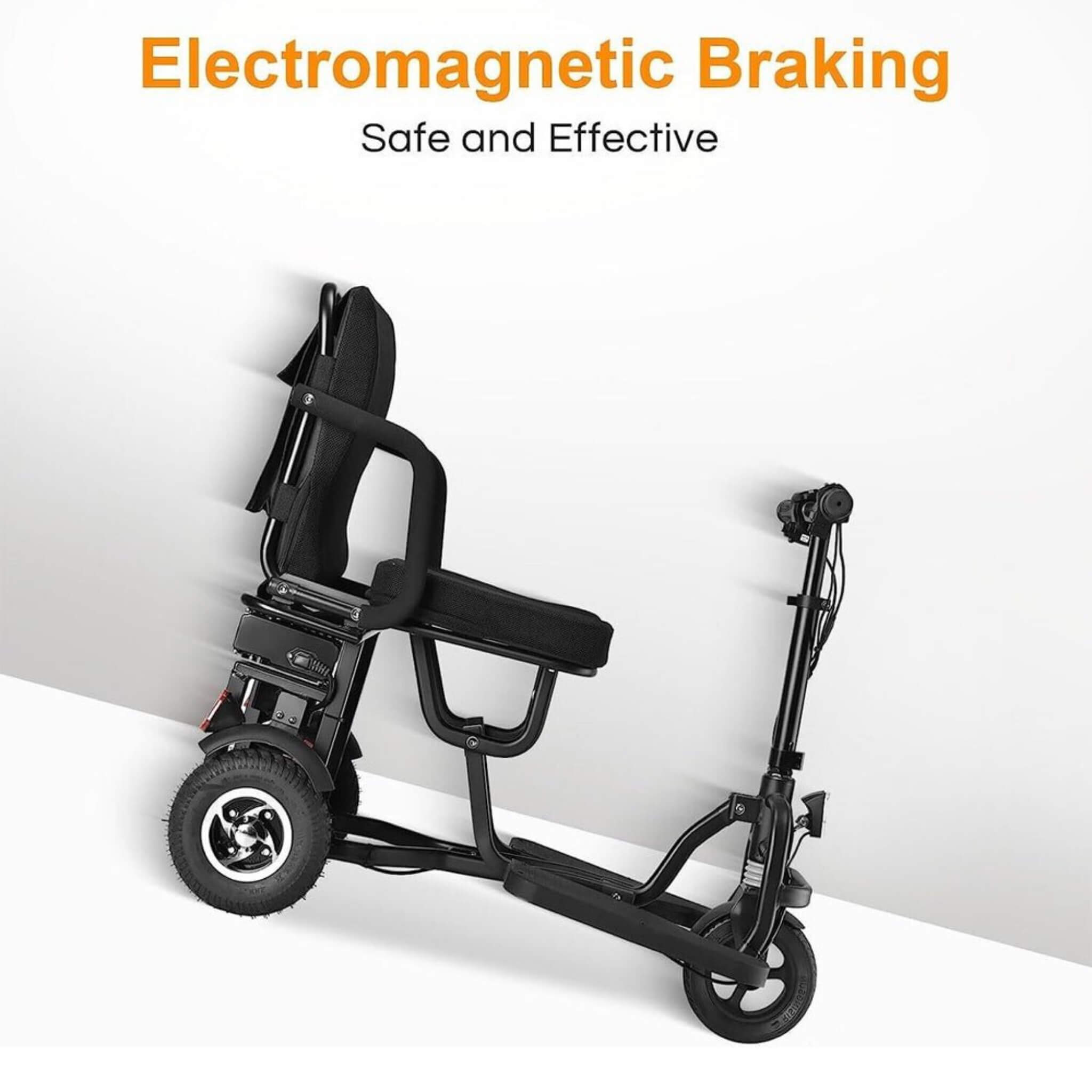 EZG 3-Wheel Electric Heavy Duty Lightweight Powered Mobility Scooter For Adults, 280LBS (SAK47361)