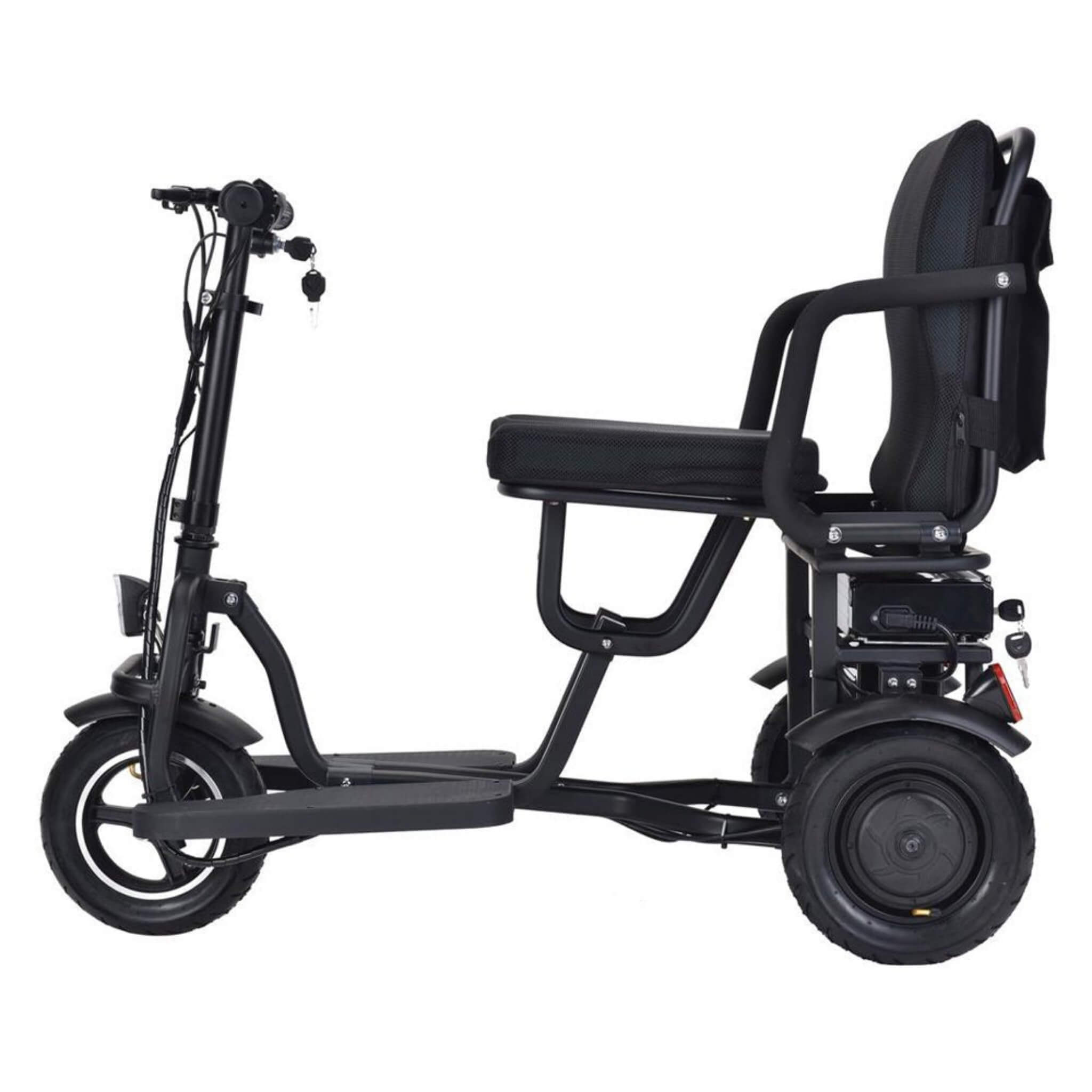 EZG 3-Wheel Electric Heavy Duty Lightweight Powered Mobility Scooter For Adults, 280LBS (SAK47361)