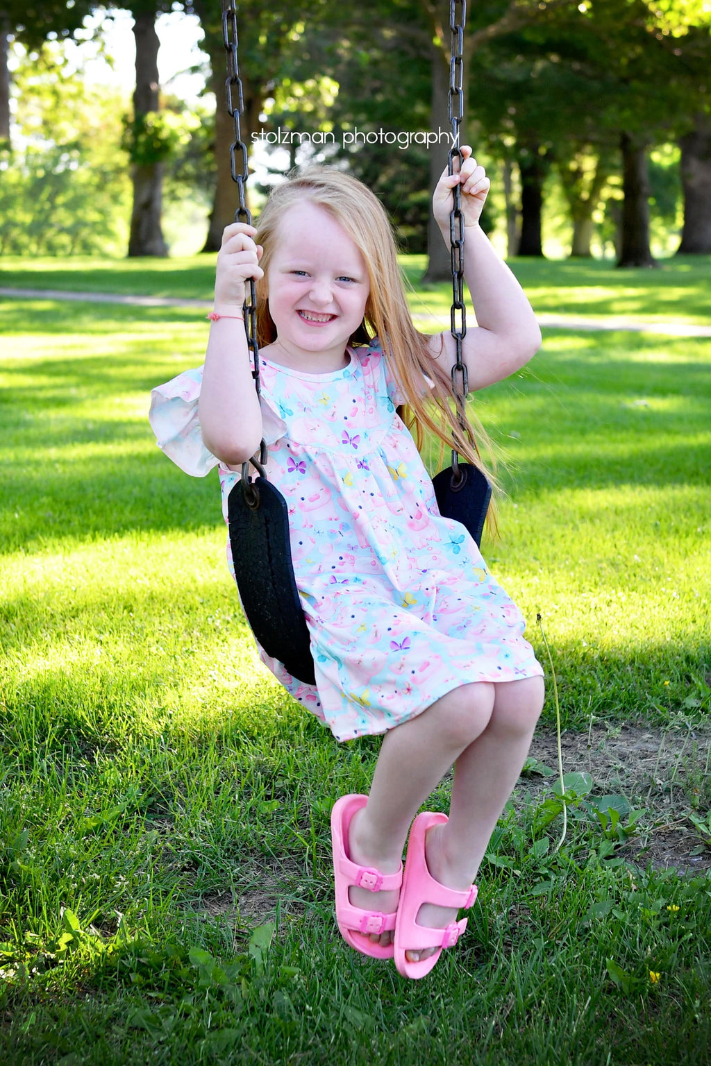 Floral Pig Milk Silk Flutter Dress