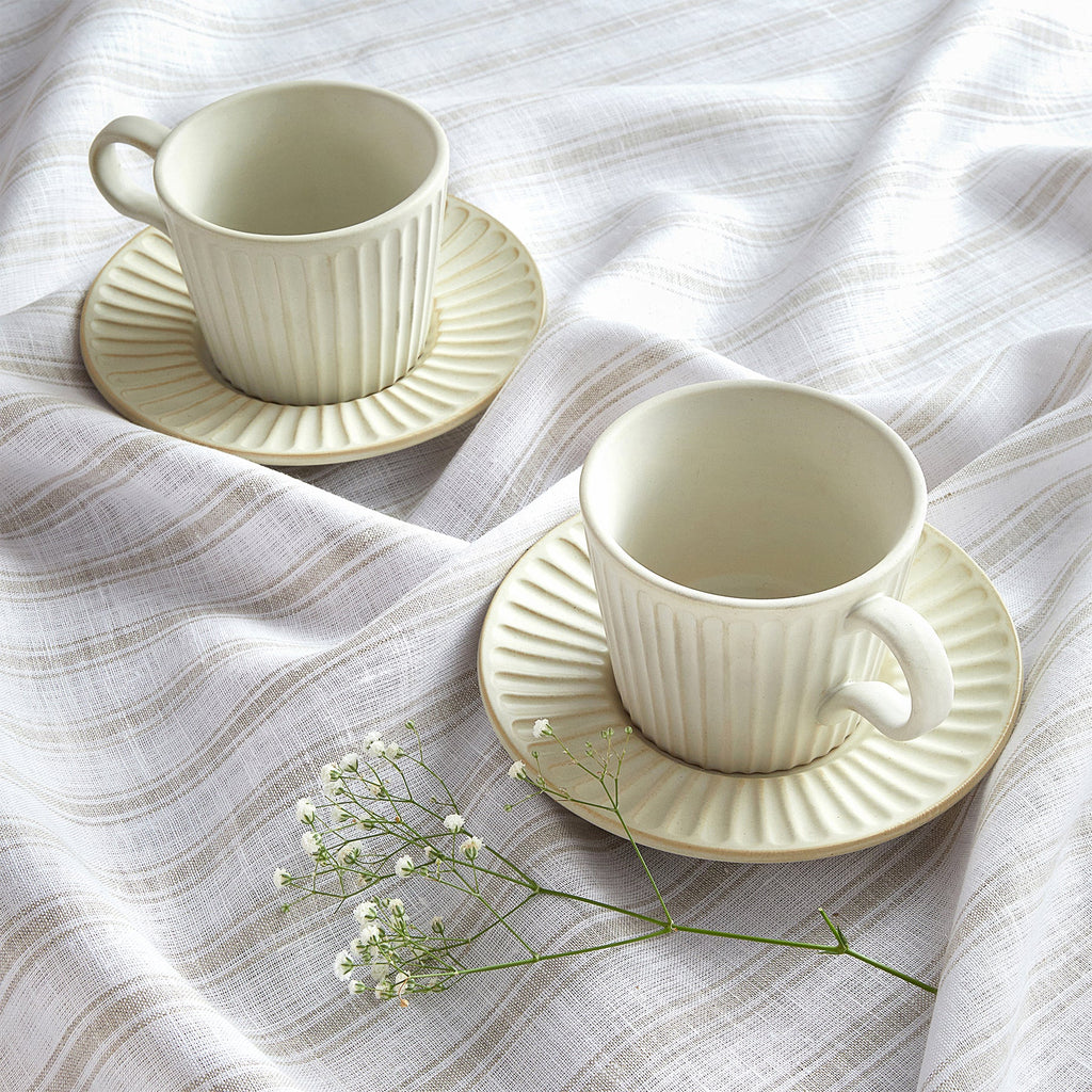 Capri Ticking Stripe Table Throw