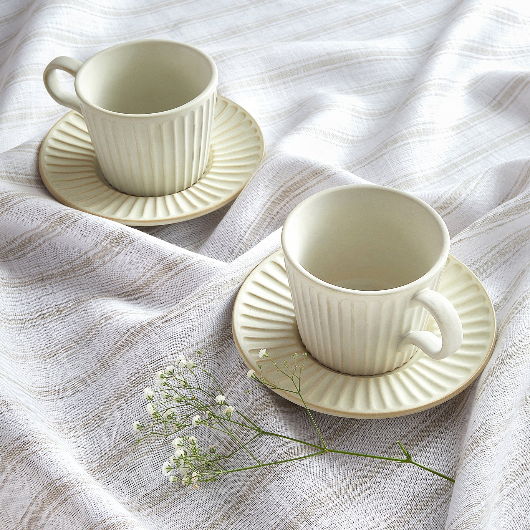 Capri Ticking Stripe Table Throw