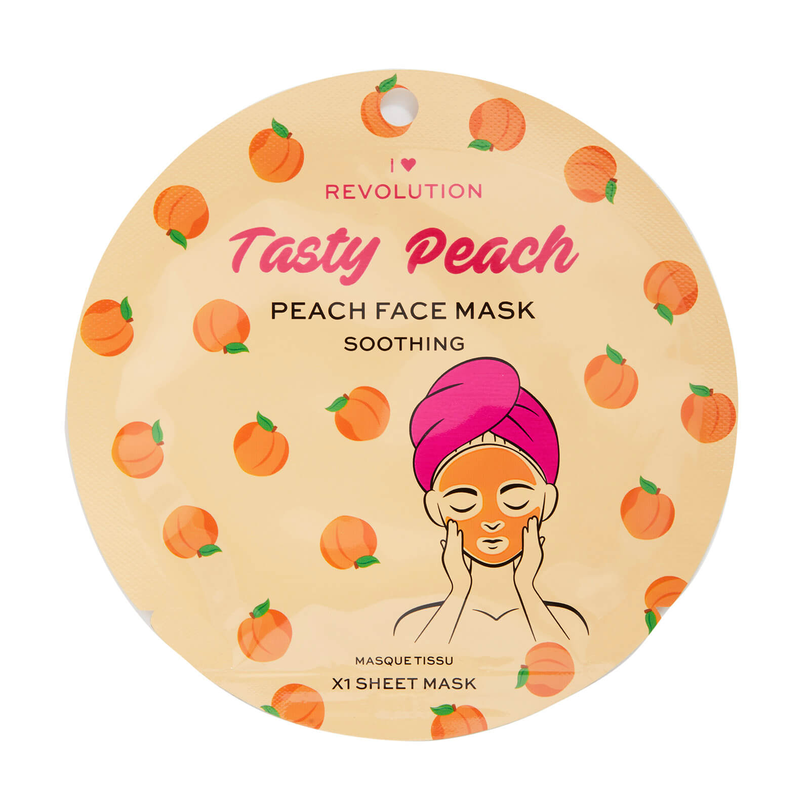 REVOLUTION Tasty Peach Soothing Sheet Mask