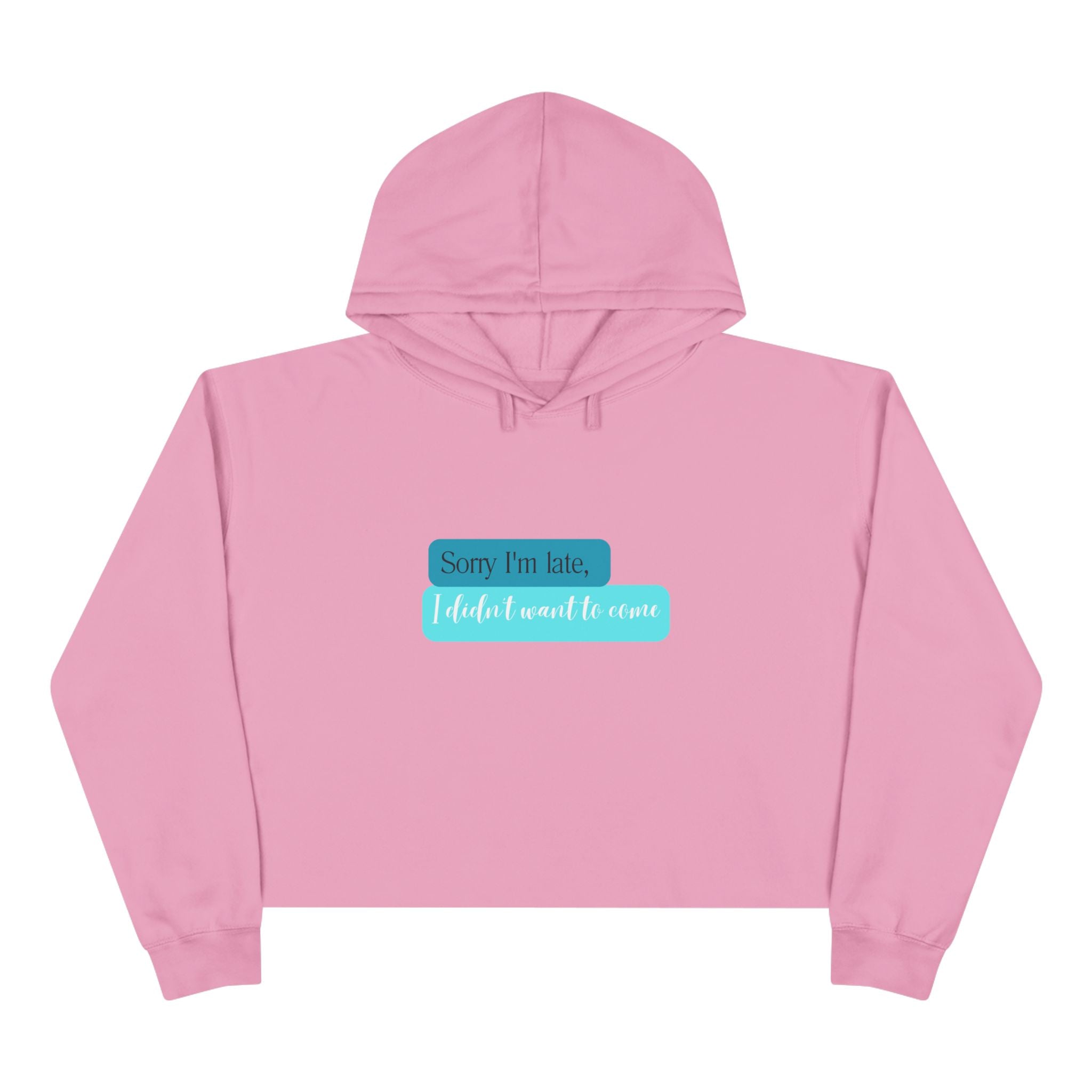 Sorry Crop Hoodie: Stylish Adult Sweatshirt for Comfort and Style Women's Top