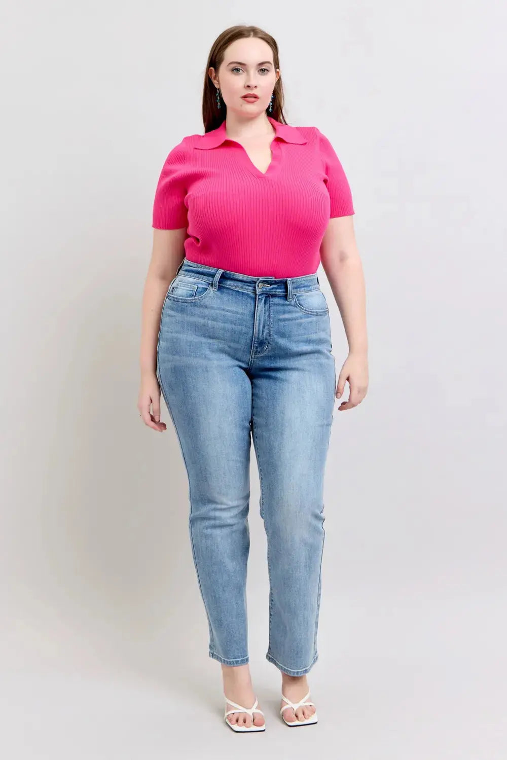 Plus Size High Waist Judy Blue Dad Jeans