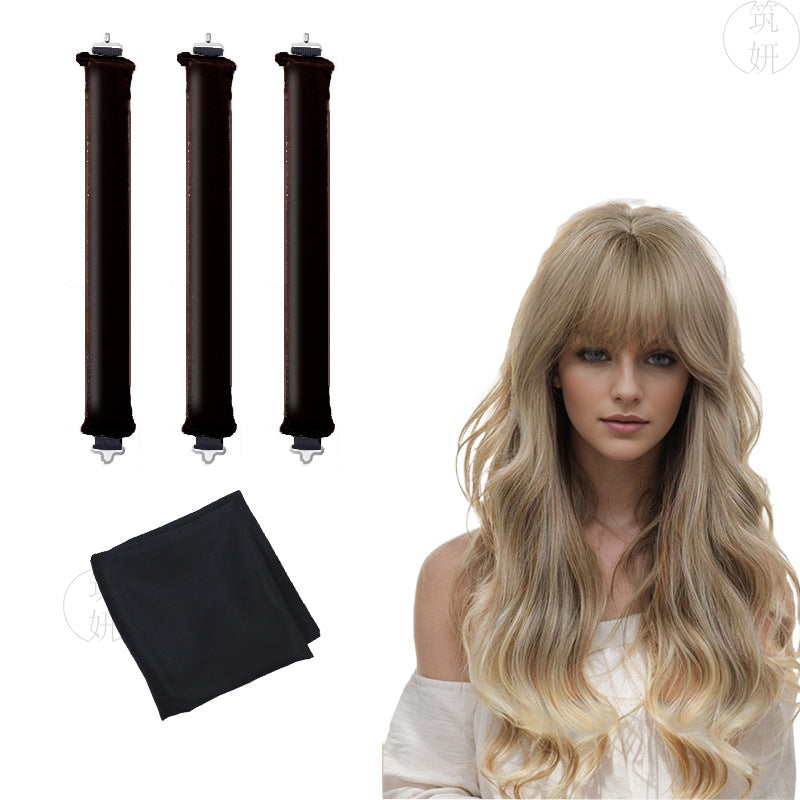 Sleeping lazy heatless hair curler simple big wave bold curling iron