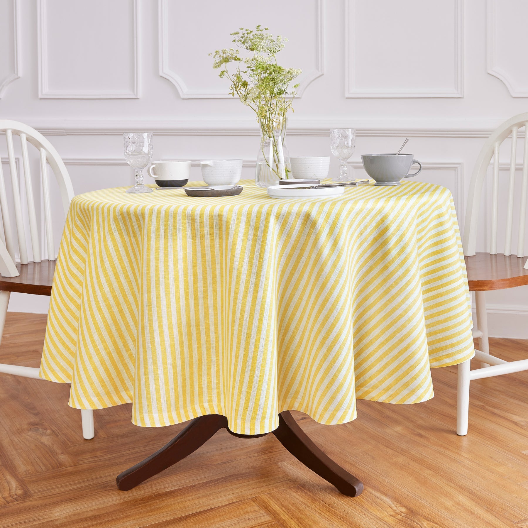 Amalfi Stripe Round Tablecloth