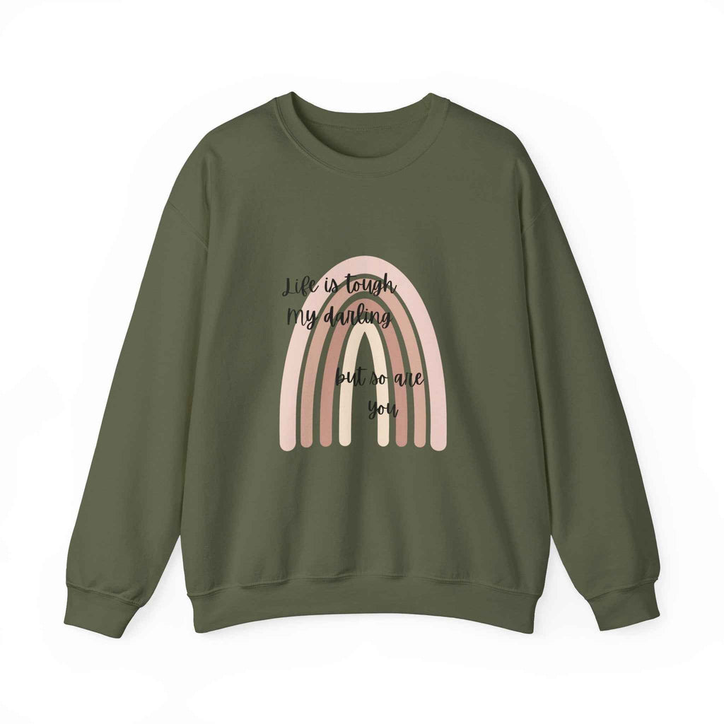 Life is tough: Crewneck Adult Sweatshirt Women's Top