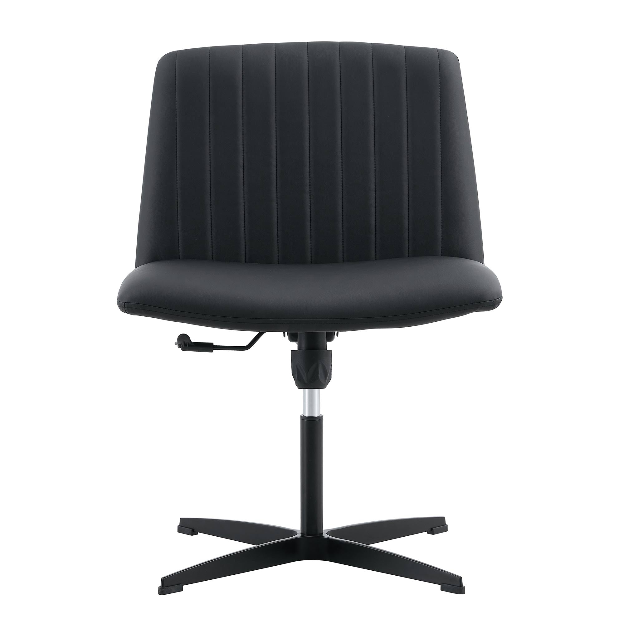 Black High Grade Pu Material. Home Computer Chair Office Chair Adjustable 360 ° Swivel Cushion Chair