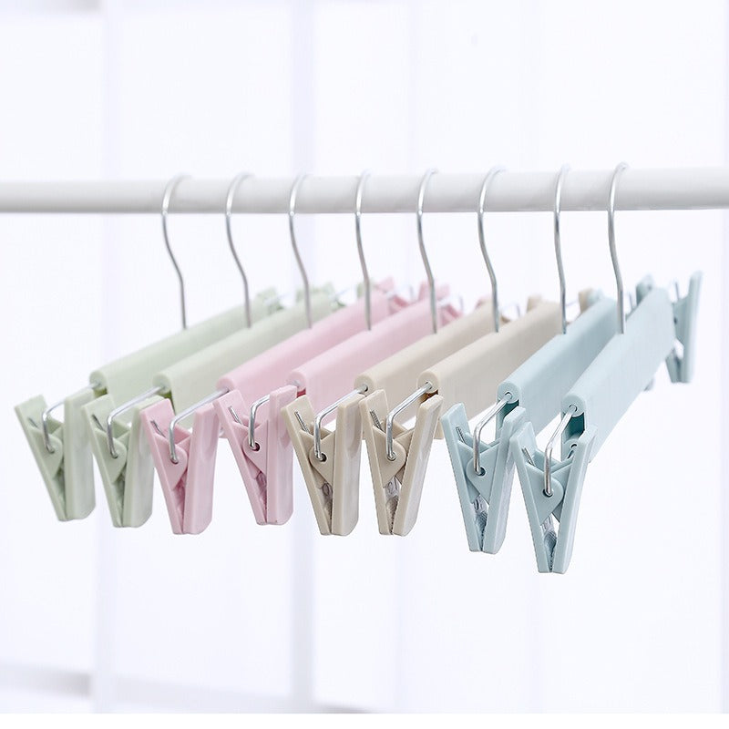 Non-Slip Plastic Clothes Rack Trouser Rack Skirt Clip Underwear Rack Frosted Drying Clothes Rack