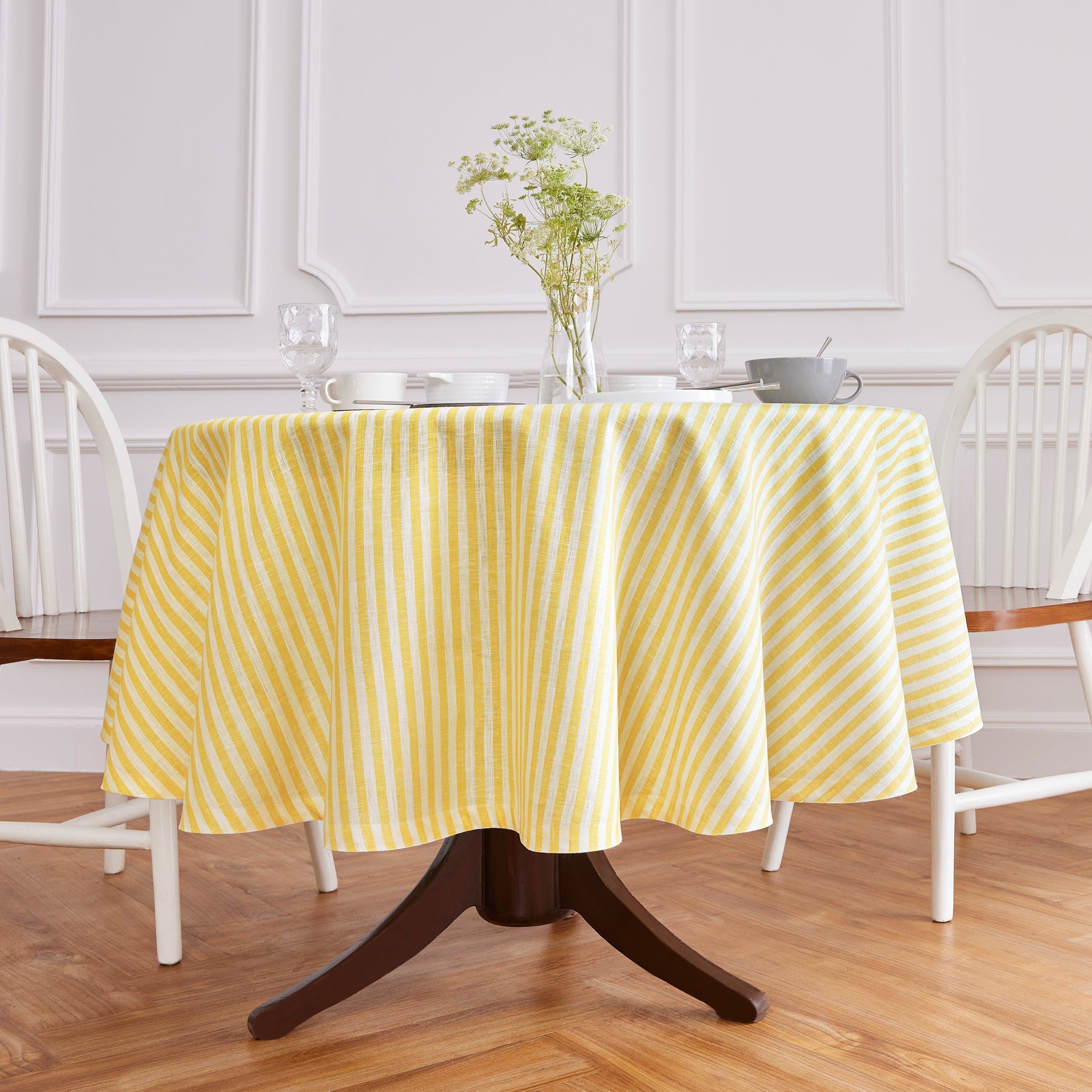 Amalfi Stripe Round Tablecloth