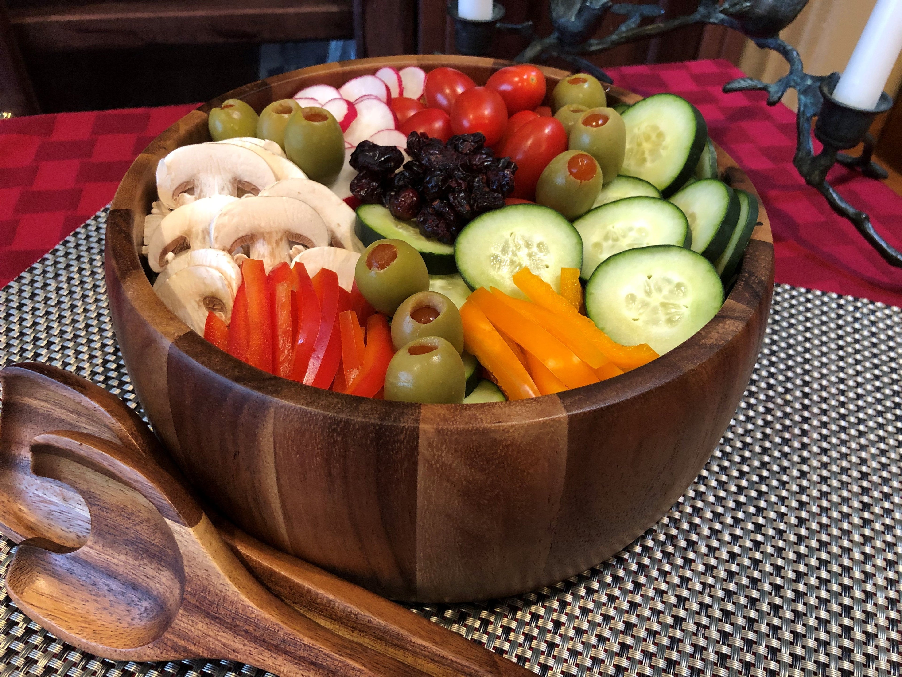 Extra Large Salad Bowl with Servers - 332C3