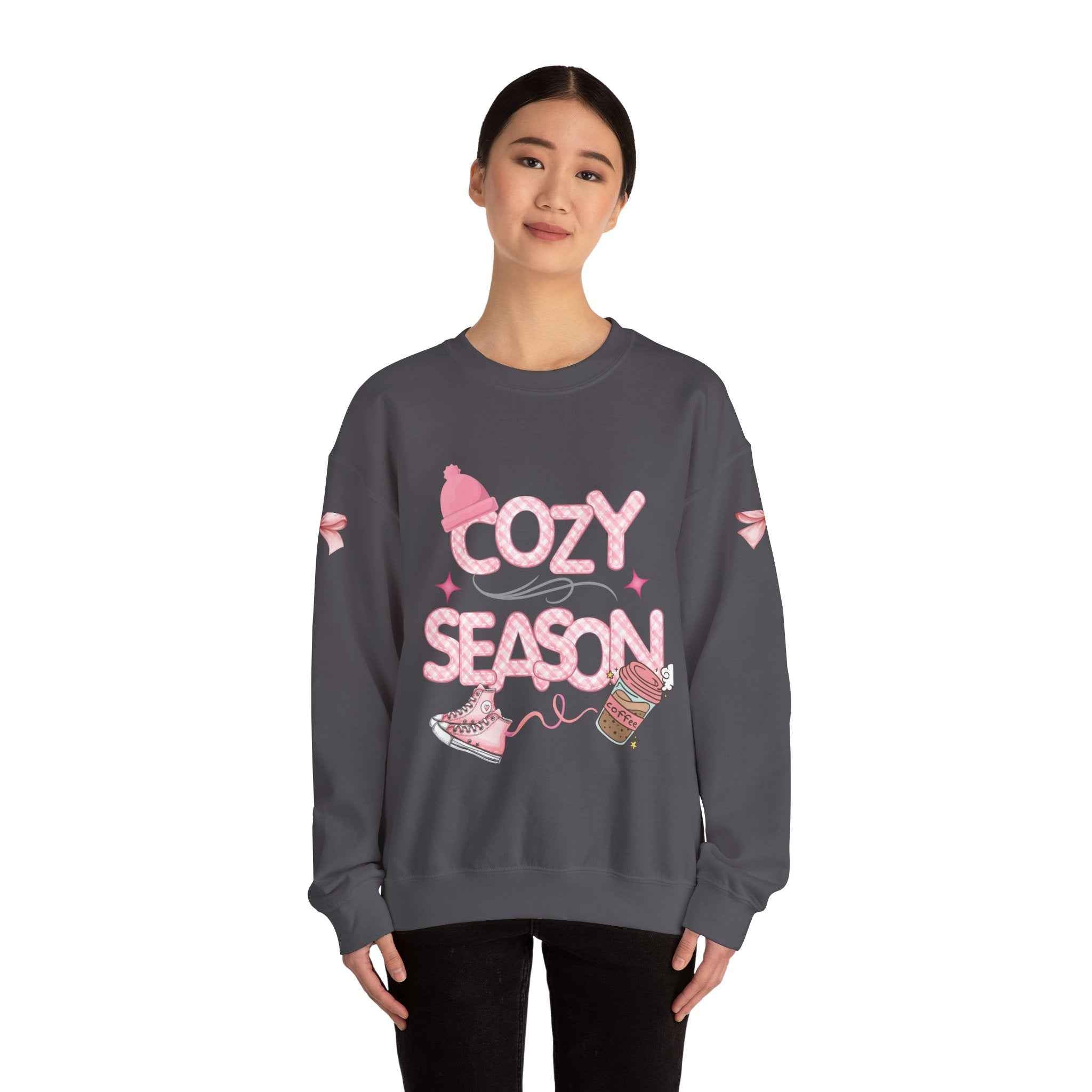 Pink Cozy Adult Sweatshirt - Comfortable Crewneck Women's Top