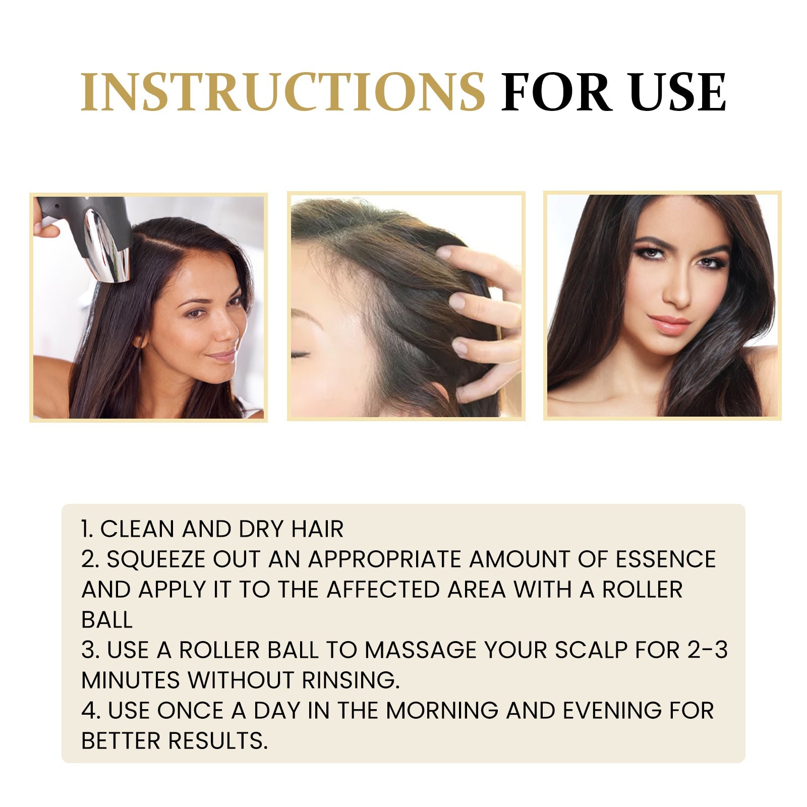 Ginseng Massage Essence, Moisturizes Scalp Strengthens Hair Prevents Loss Hair Care Essence