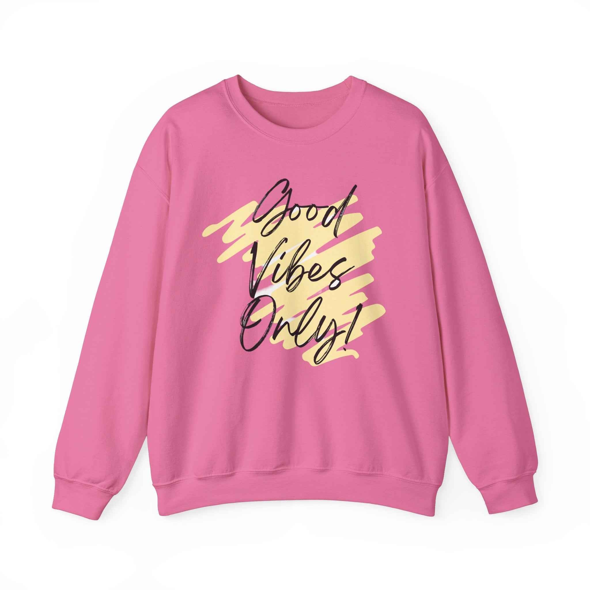 Vibes Phrase Good Vibes Crewneck Women's Top