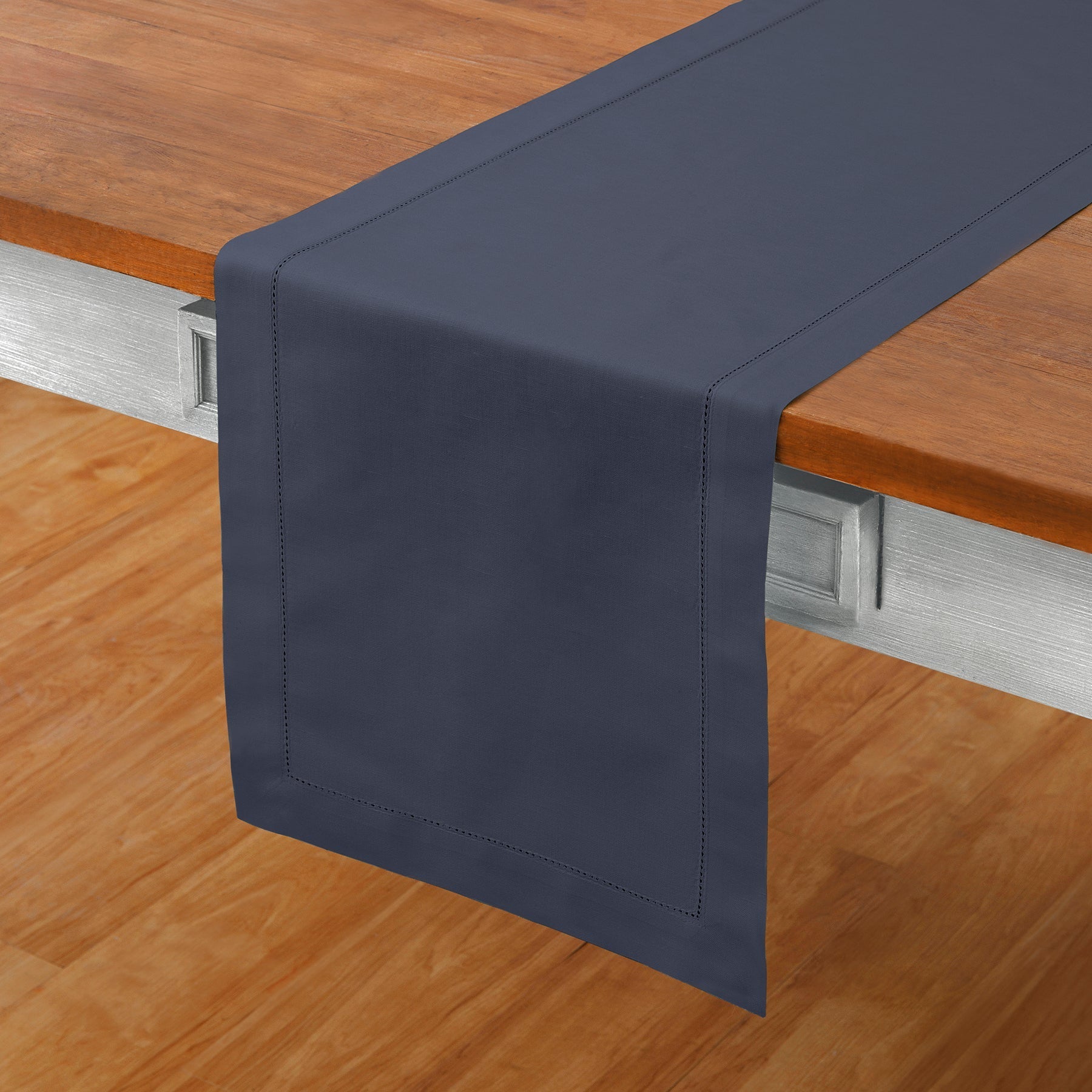 Cotton Linen Hemstitch Table Runner