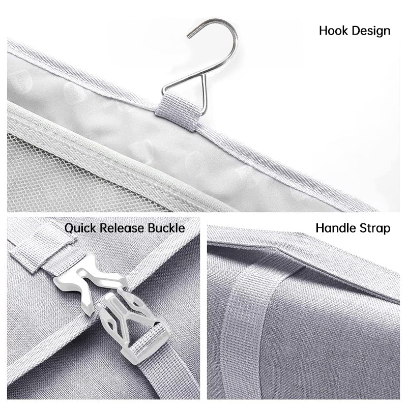 Large - capacity dustproof travel bag for Dyson Pre - Styling Dryer, fits curling barrels.