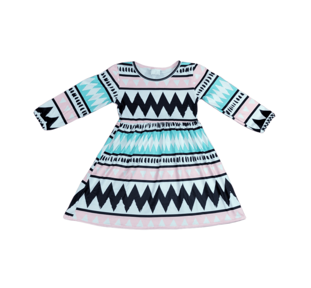 The 80s Called Long Sleeve Milk Silk Dress