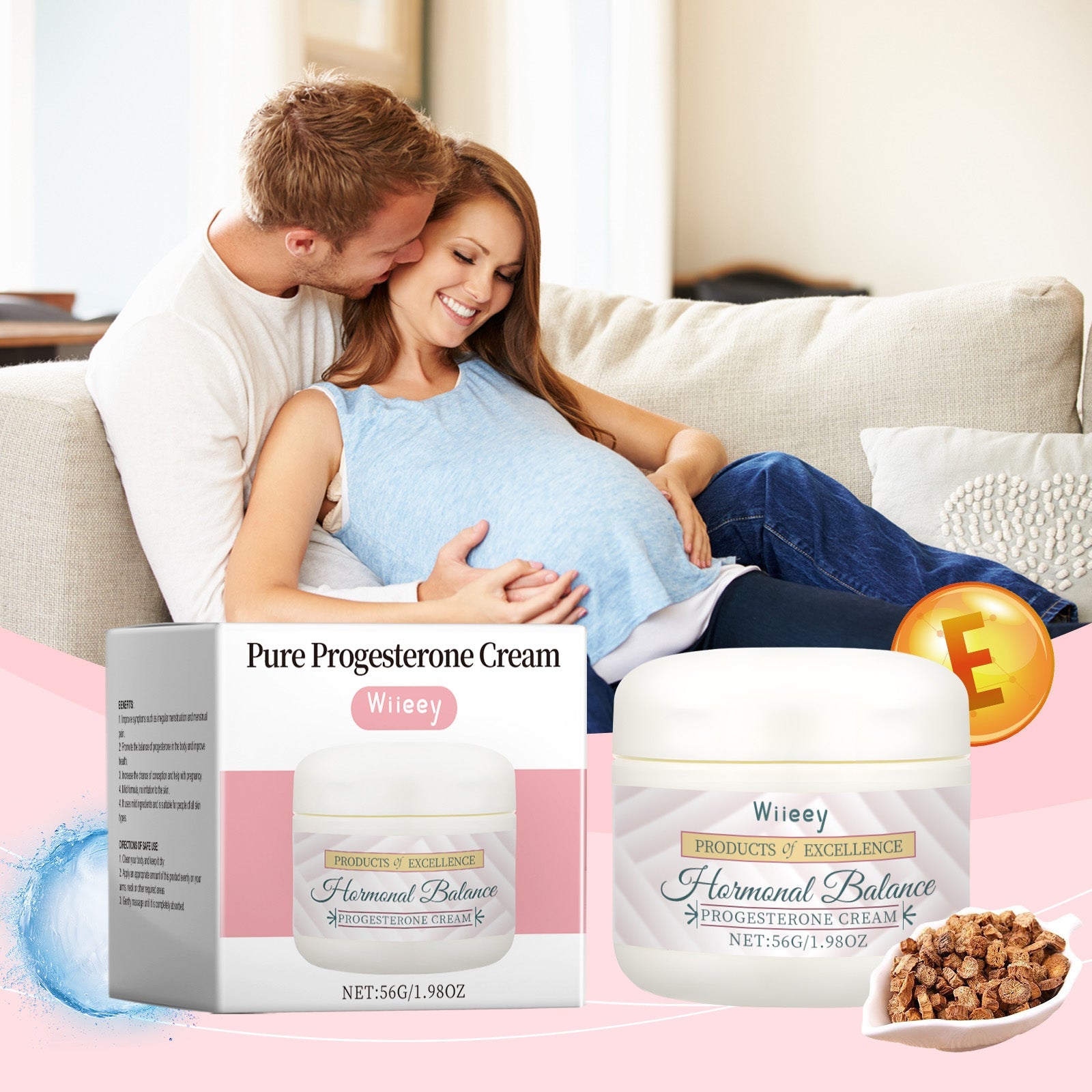 Progesterone Care Lotion Moisturizes, Nourishes, Eases And Improves Gently Moisturizes Skin And Body Balance Care Lotion