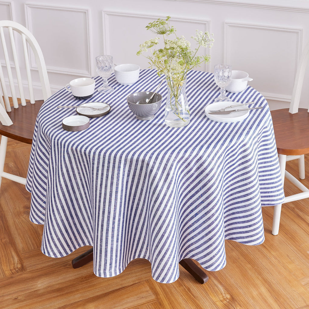 Amalfi Stripe Round Tablecloth