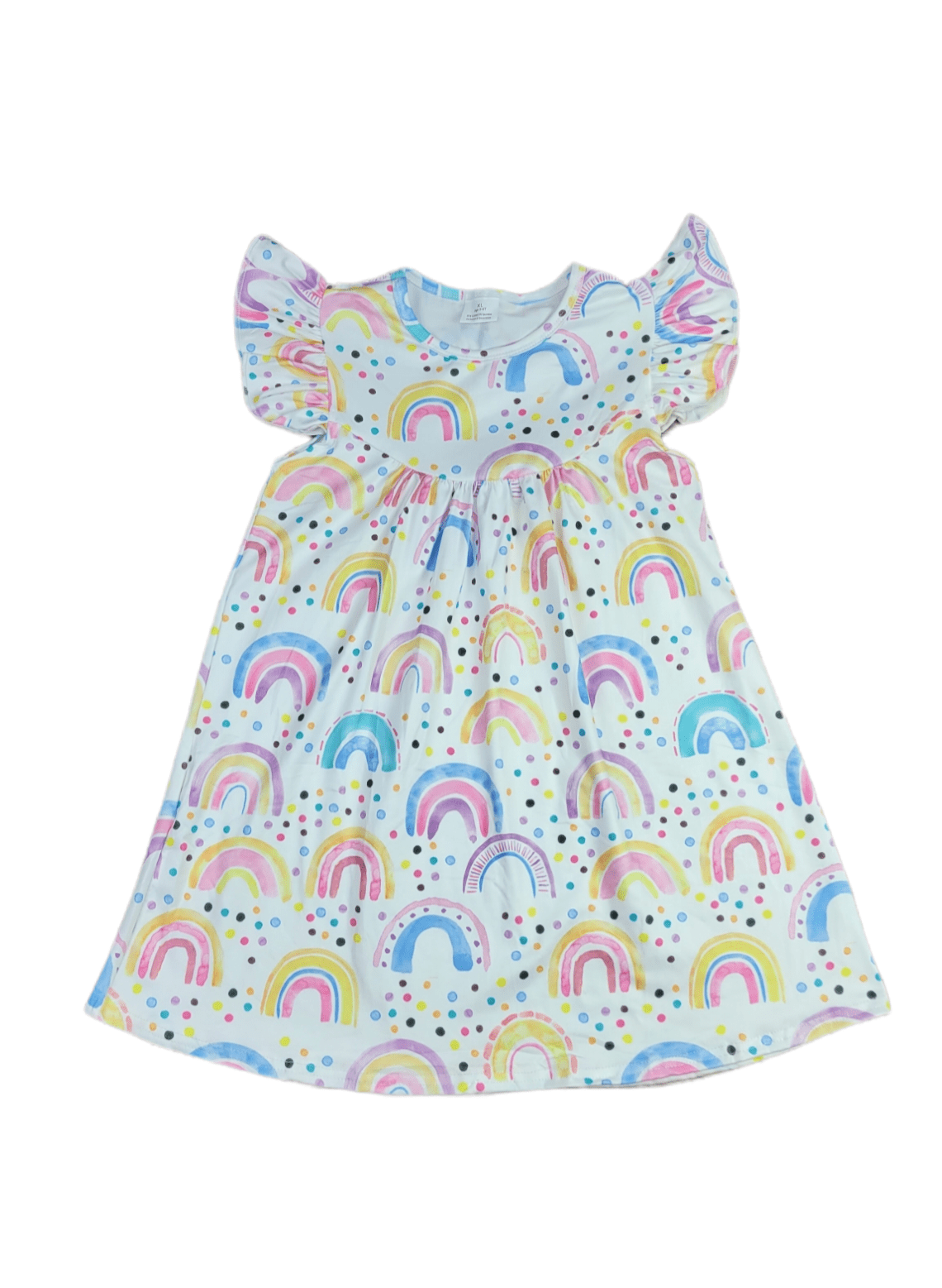 Bright Days Ahead Milk Silk Flutter Dress