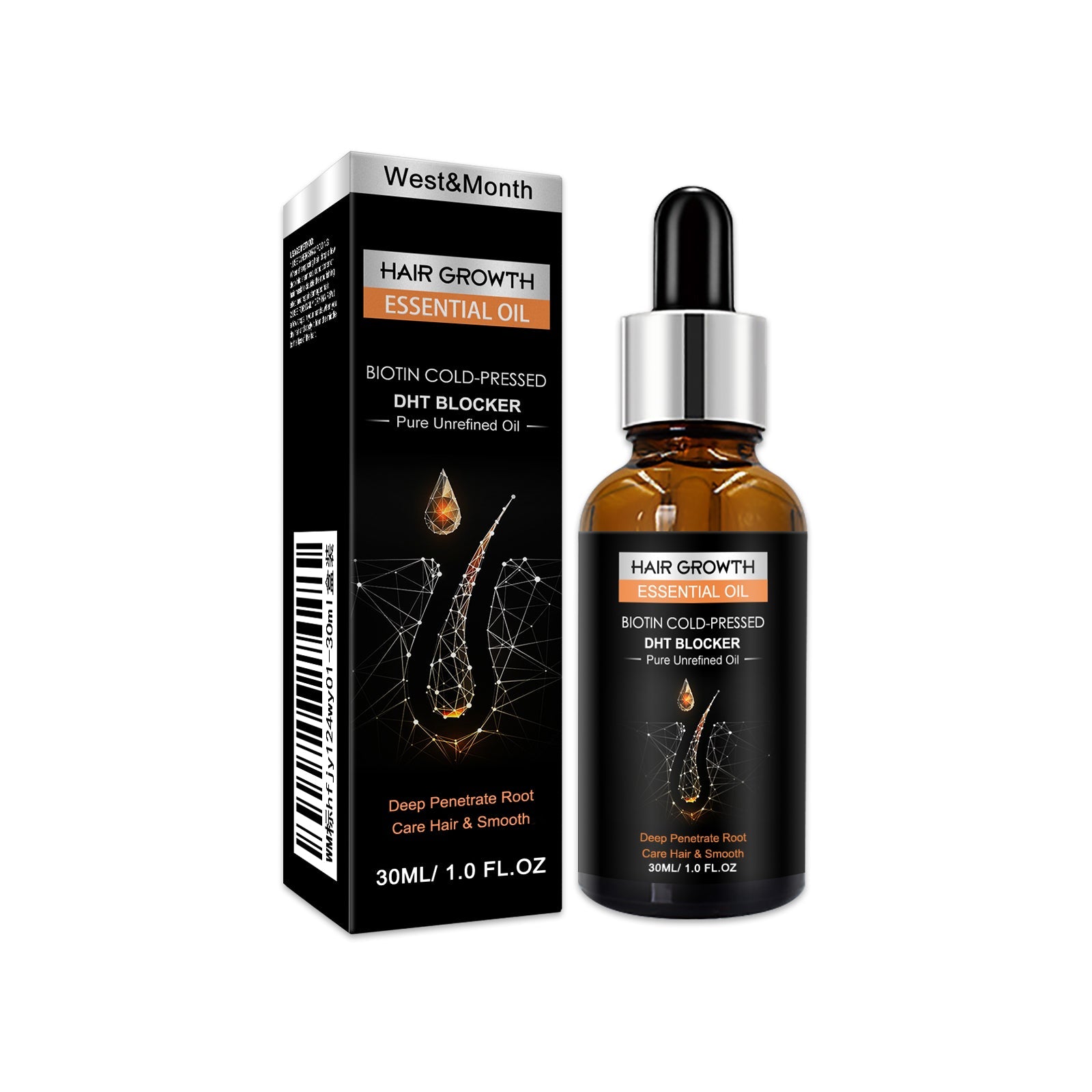 Hair Growth Essential Oil, Dense Hair Growth Repair Dry Hair And Moisture Hair Essence