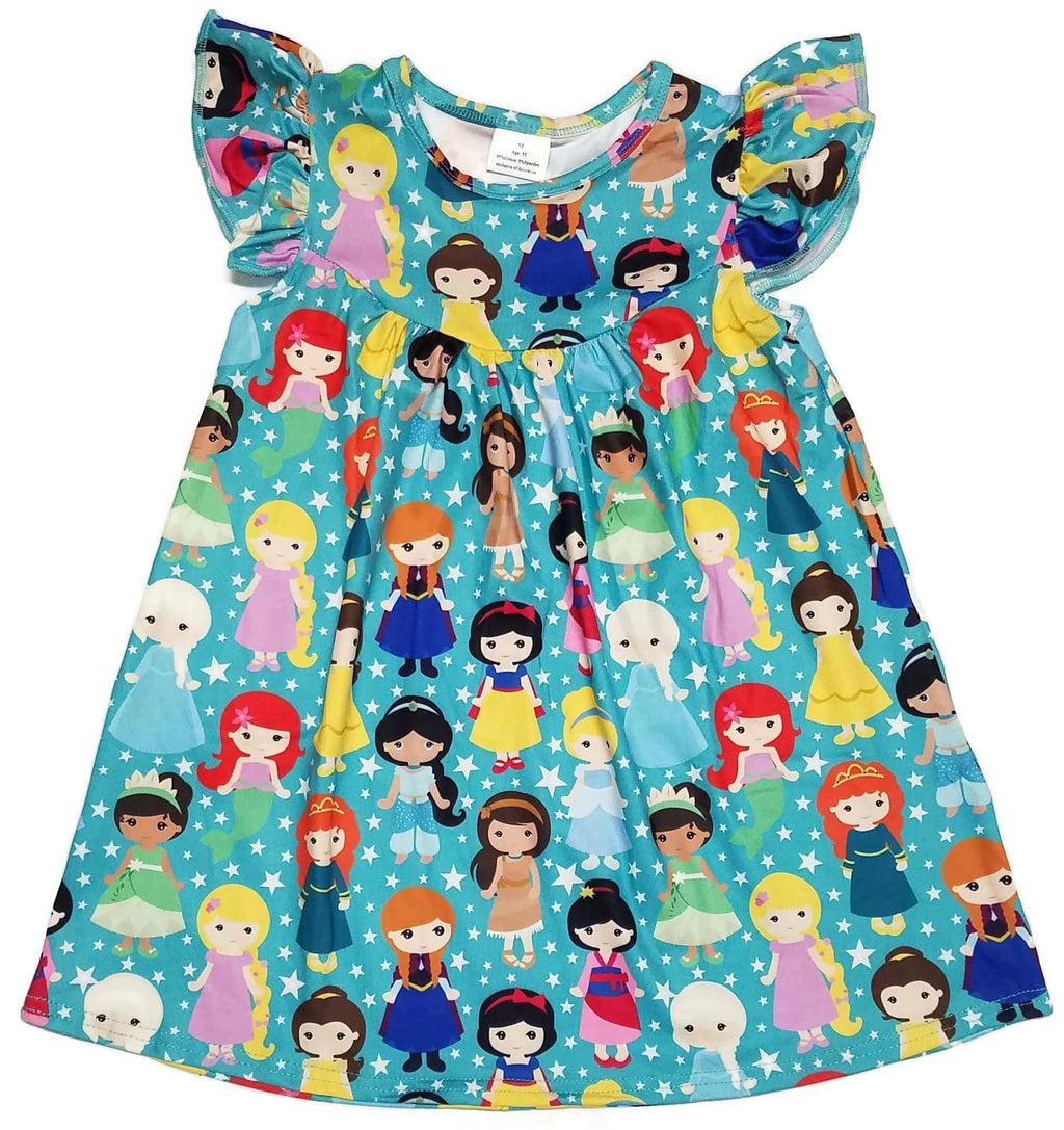 Princess Milk Silk Flutter Dress
