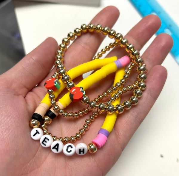 Back to School Teacher Bracelet Sets