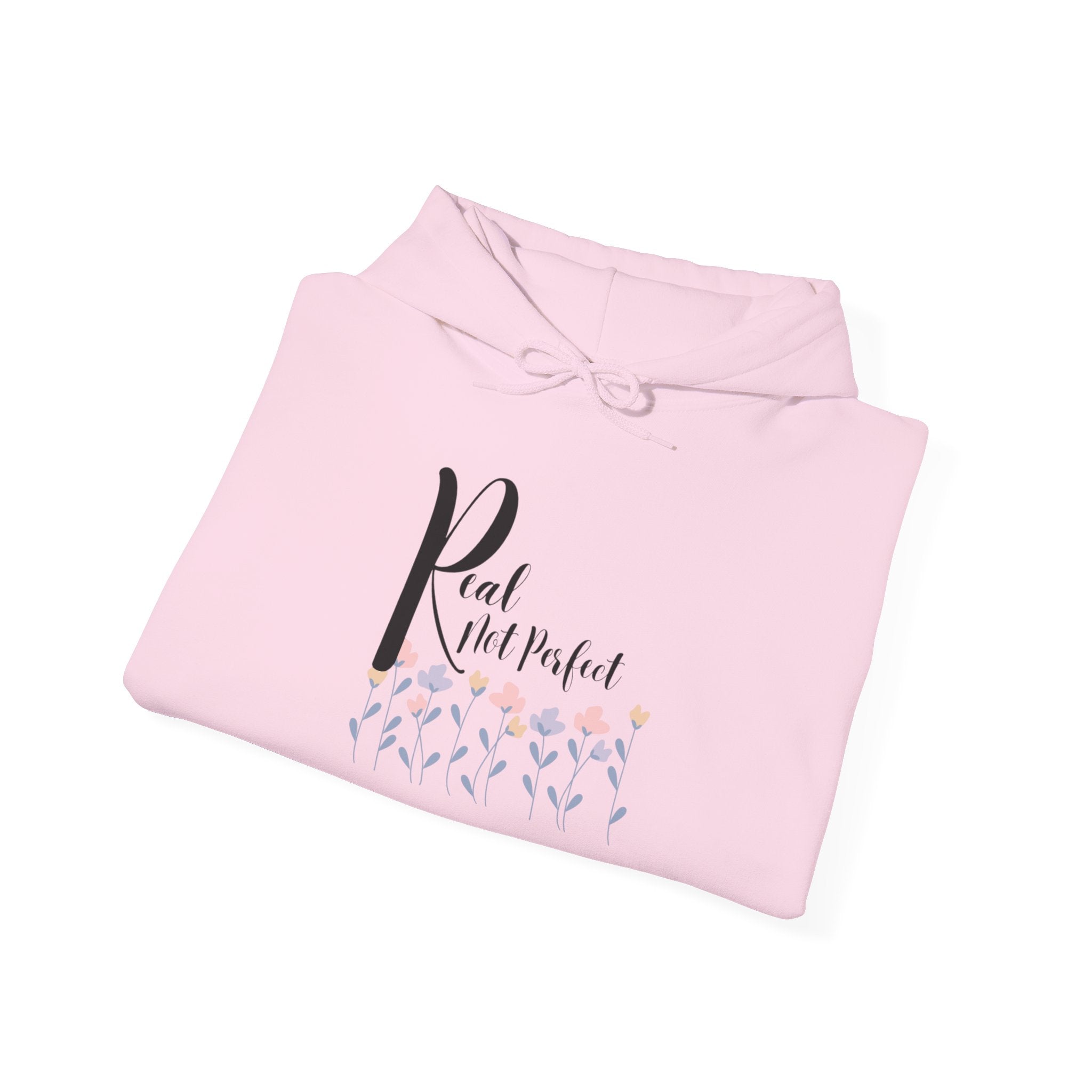 Real not Perfect: Adult Sweatshirt - Hooded Women's Top