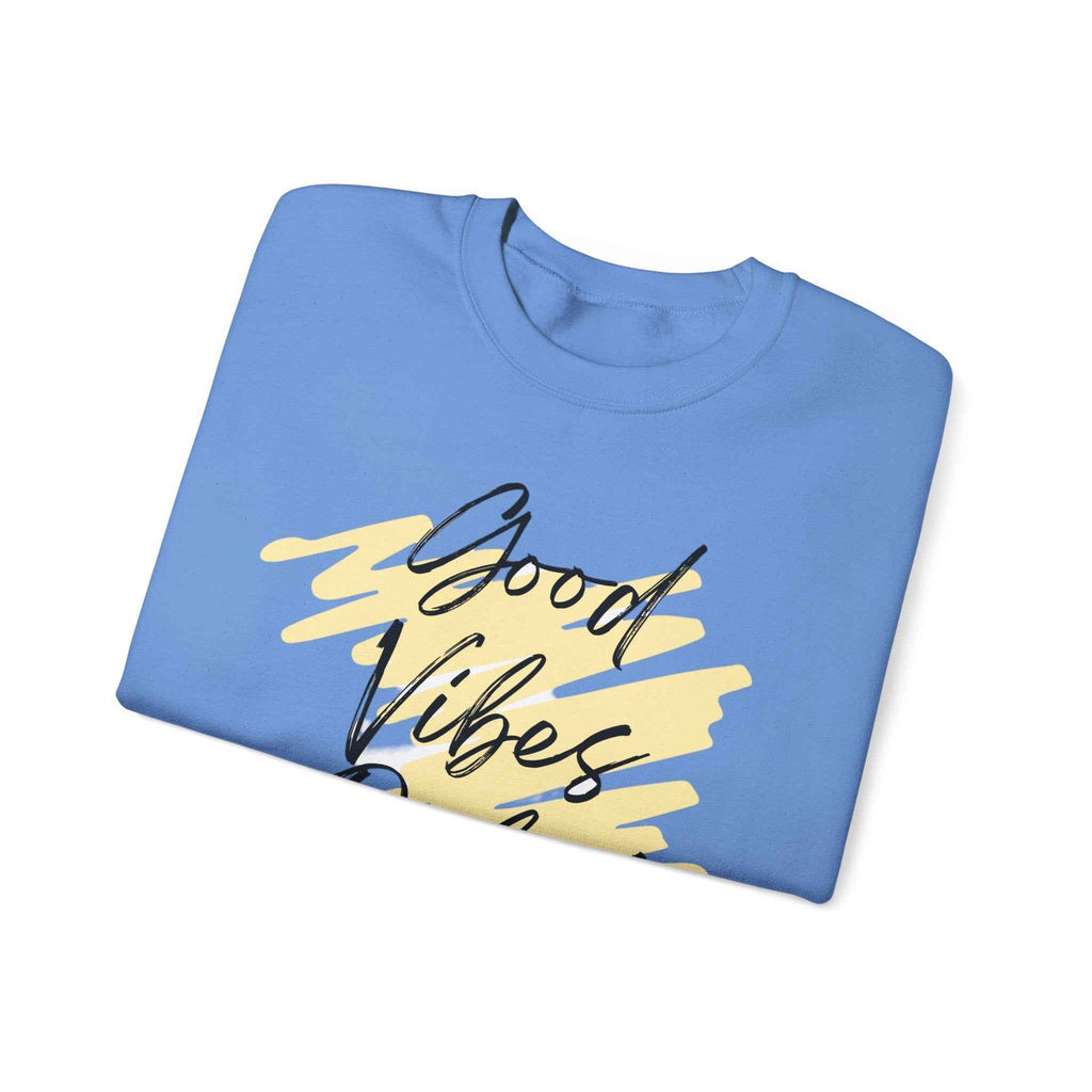 Vibes Phrase Good Vibes Crewneck Women's Top