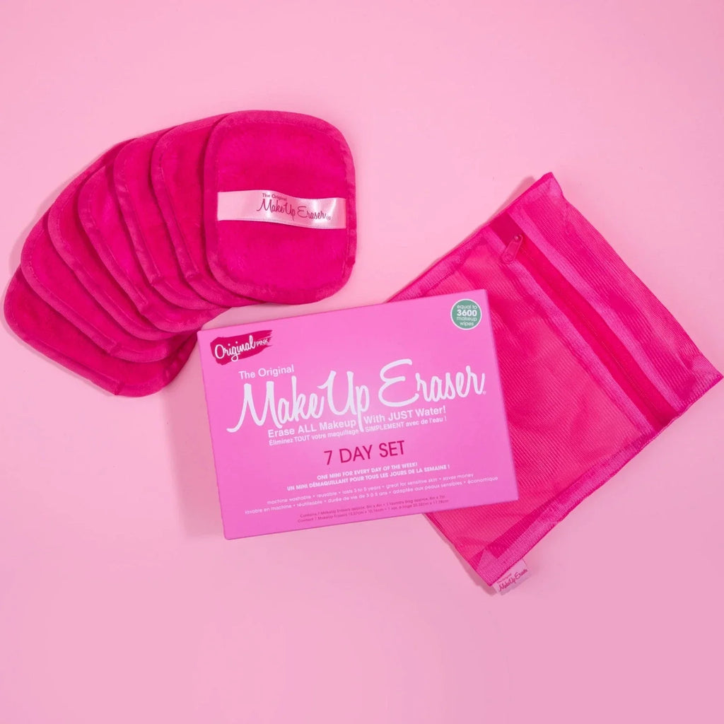 MAKEUP ERASER Original Pink 7-Day Set (7Pcs)